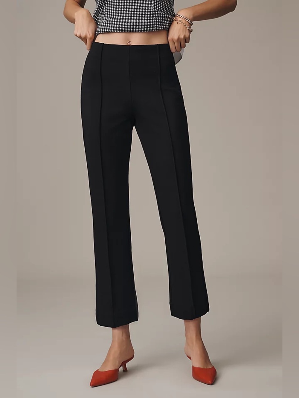 Anthropologie Maeve Poppy Kick-Flare Pull-On Pants Black Size XS
